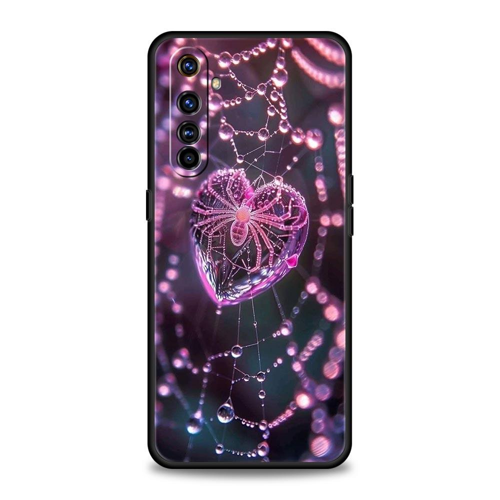 Spider Web Soft TPU For Realme 13 12 11 10 9 Pro Plus GT3 GT2 C21 C25 C35 C53 C55 C67 Pro 5G Phone Case Cover Fundas Capas Bags
