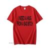 I Need A Hug From A Bad T-shirts Men Cotton Short Sleeve T Shirt Ummer Print Casual Printed basic Mens Designer basic Tees Tops