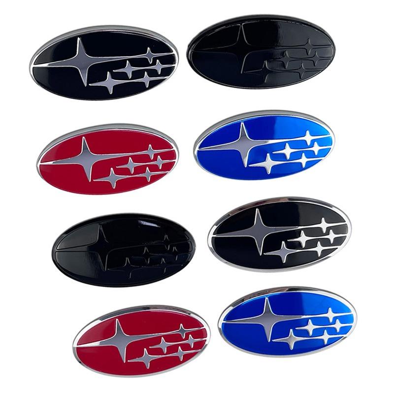 For Subaru Forester Outback Legacy Impreza STI BRZ 58mm Alloy Car Steering Wheel Center Emblem Badge Decal Auto Accessories X4