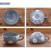 EAST table Soup Polka Dot Gray Cup, 390cc, Design,