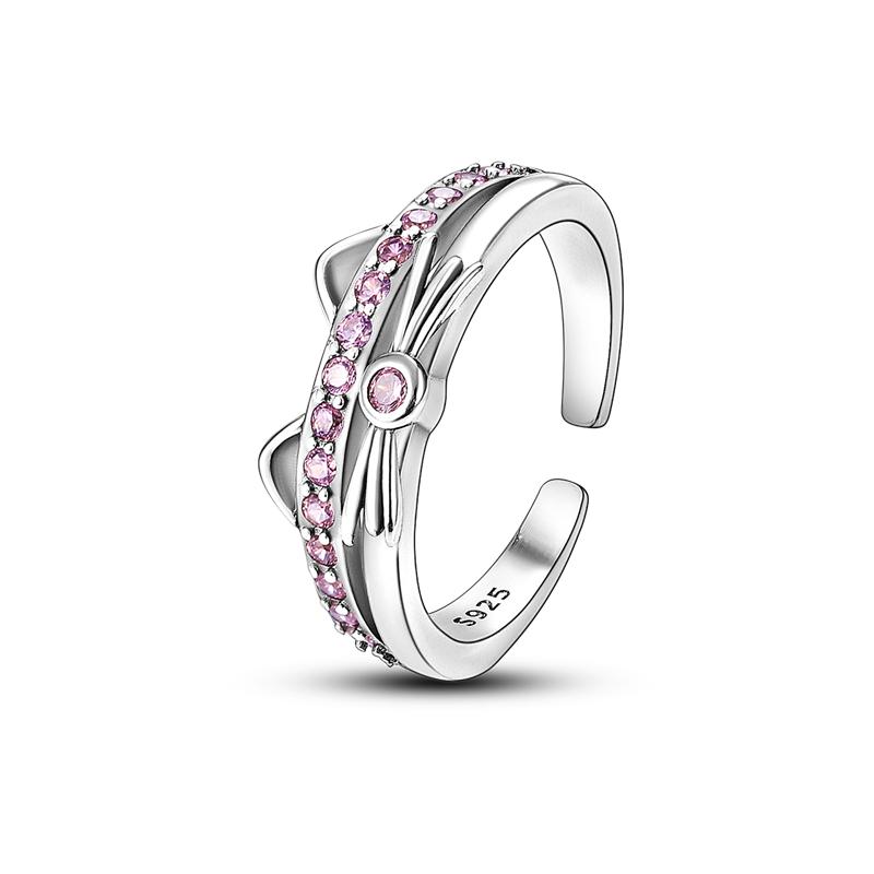 2023 925 Sterling Silver Sun Rainbow Ring Butterfly Rings Beaded for Women Original Design Luxury Fine Jewelry Gift Party