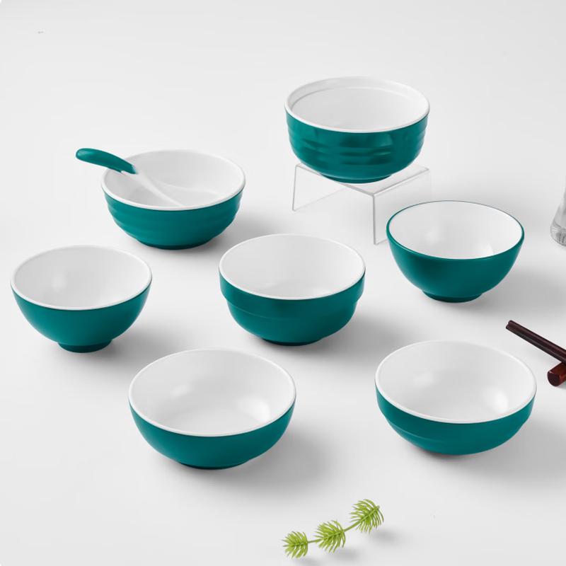 Taishun Melamine Two-Tone Soup Spoon