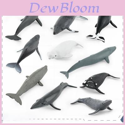 בעל חיים ימי לוויתן בלוגה ודגם העתק לוויתן סט צעצוע PVC לקישוט אקווריום