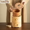 Cute Cat House Warm Tea Stove Charcoal Ceramic Candle Furnace Insulation Heating Base Boiling Water Kettle BBQ Holder Teaware