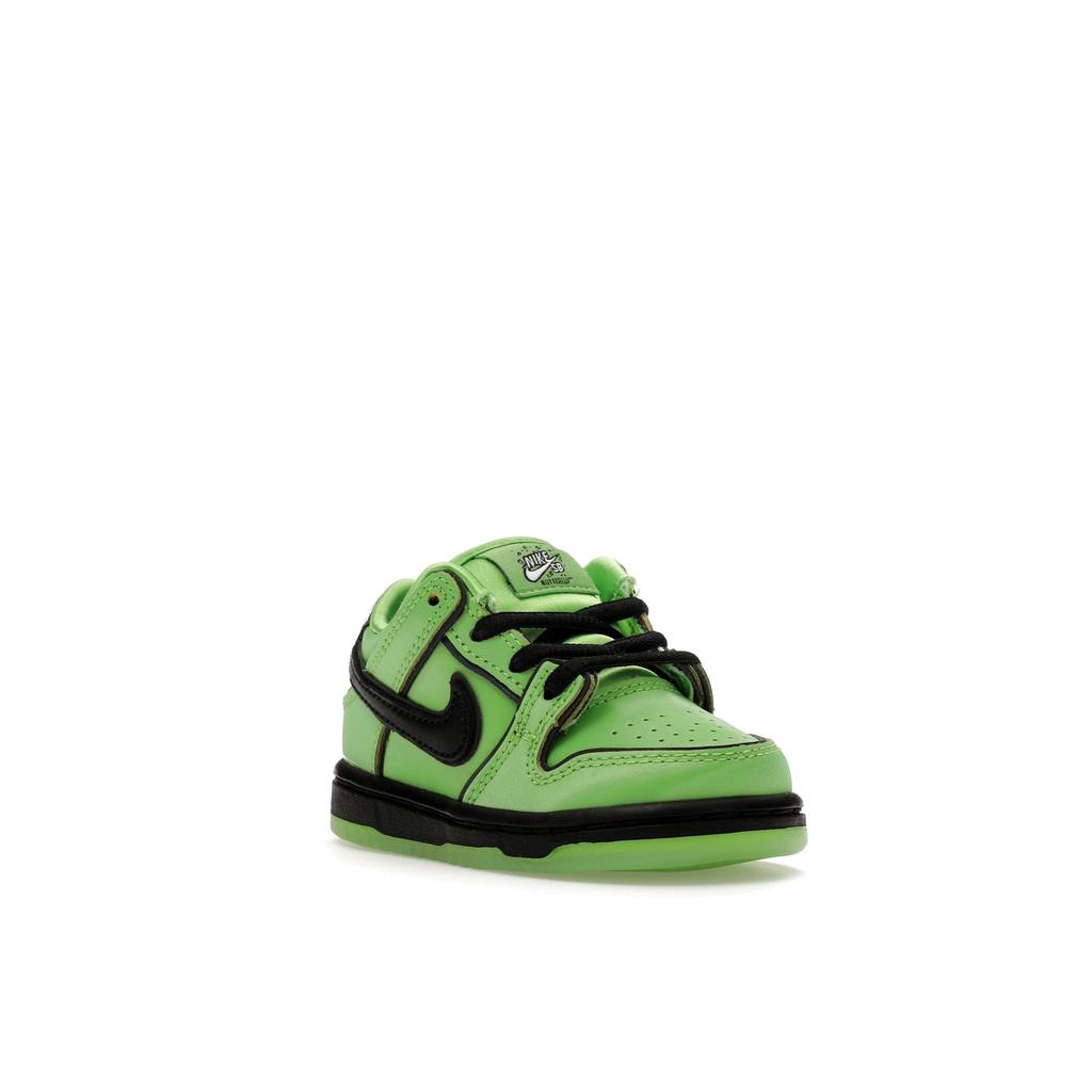 The Powerpuff Girls x Nike Dunk Low Pro SB QS TD Buttercup Baby-Sneakers Grün Mean-Green Schwarz FZ8831-300