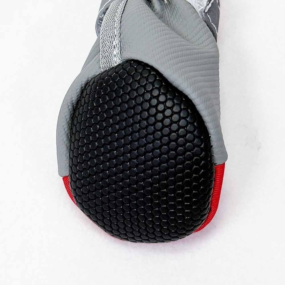4pcs/set Fashion Warm Dog Cotton Shoes Thickened Reflection Dog Snow Boots Anti-Scratch Comfortable Anti-Slip Dog Shoes Outdoors