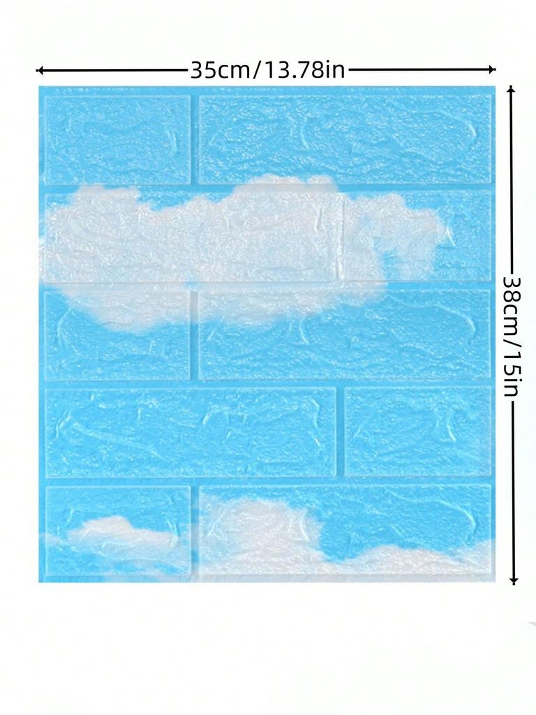 Home decoration supplies Wall decoration peel wallpaper brick detachable wallpaper peel paste self-adhesive 5 sheets 1 set