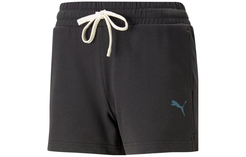 PUMA Sports Shorts Women s Grass Gray Thin Knitted Shorts 675648-75 XL