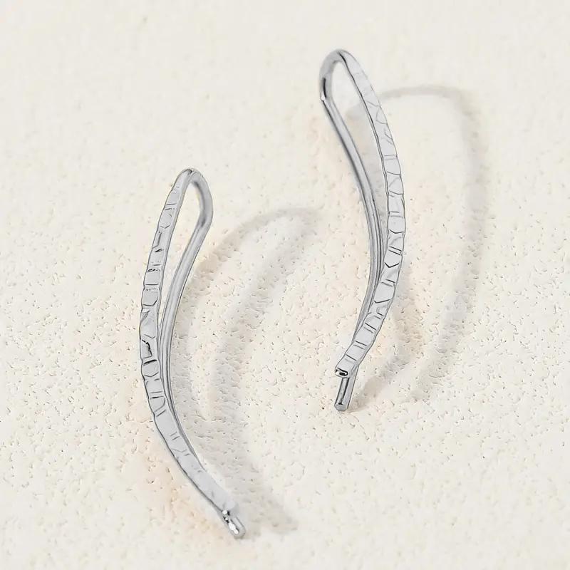 

CAOSHI Minimalist Silver Color/Gold Color/Black Color Dangle Earrings for Women Fashion Contracted Style Daily Wearable Jewelry