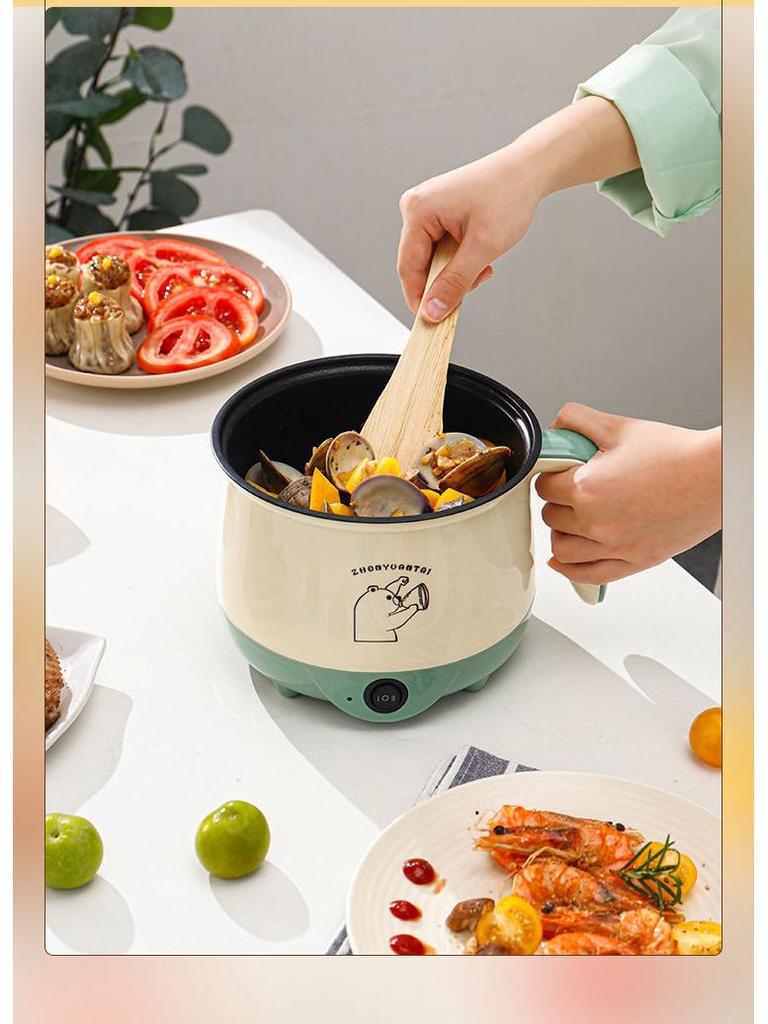 Multifunctional Electric Cooking Pot: Automatic Steamer, Boiler, Rice Cooker, and Hot Pot for Students and Dorms