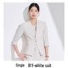 2025 Women's White Blazer: High-End Professional Attire with Goddess Style for the Workplace
