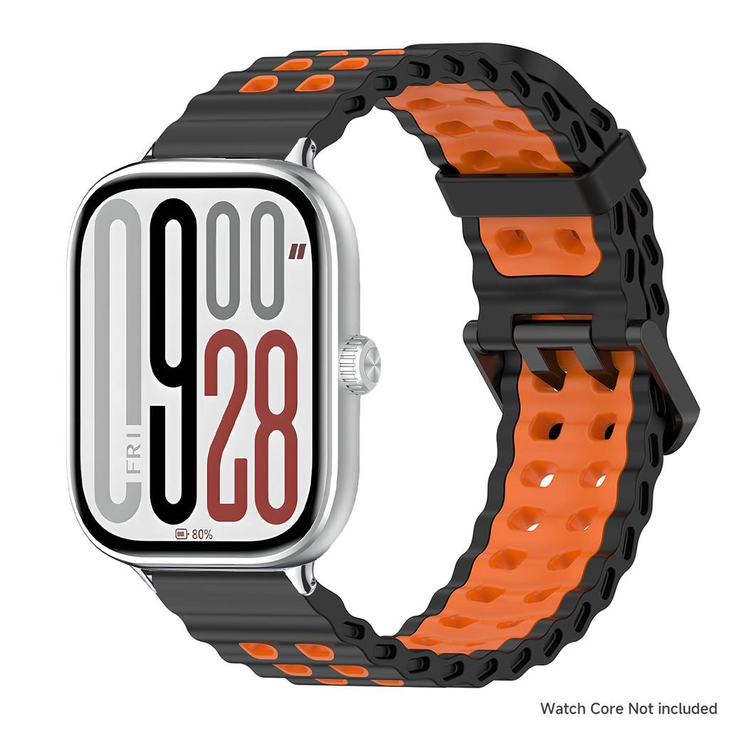 Per cinturino Redmi Watch 5 Braccialetto in silicone per Redmi Watch 4 Xiaomi Mi Band 8/9 Pro Bicolore Traspirante Cinturino Braccialetto Sportivo