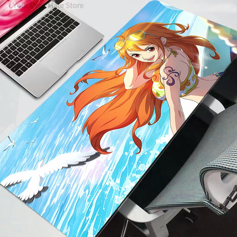 One Piece Nami Summer Beach Gaming Mouse Pad Waterproof Nonslip Desk Mat