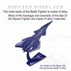 1:50 1:144 Bai Di Aerospace Fighter Model Alloy Diecast Toys Car Bracket Head Can Rotate Metal Body Exquisite Models Collection