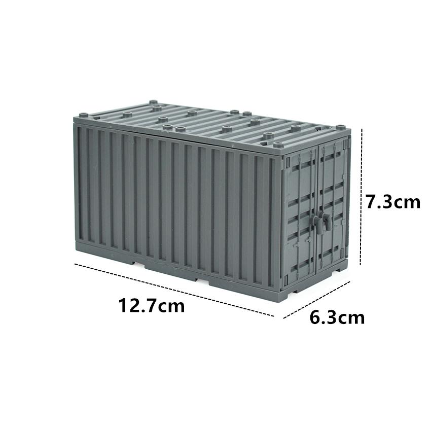 WW2 Military Weapon Container MOC Bricks Building Blocks Army Scene DIY Accessories for Mini Figures