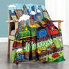 Train Adventure Home Blanket Customize Your Names Comfortable Soft Lightweight Allseason Multipurpose Blanket For Picnics Sofas Offices Beds Living