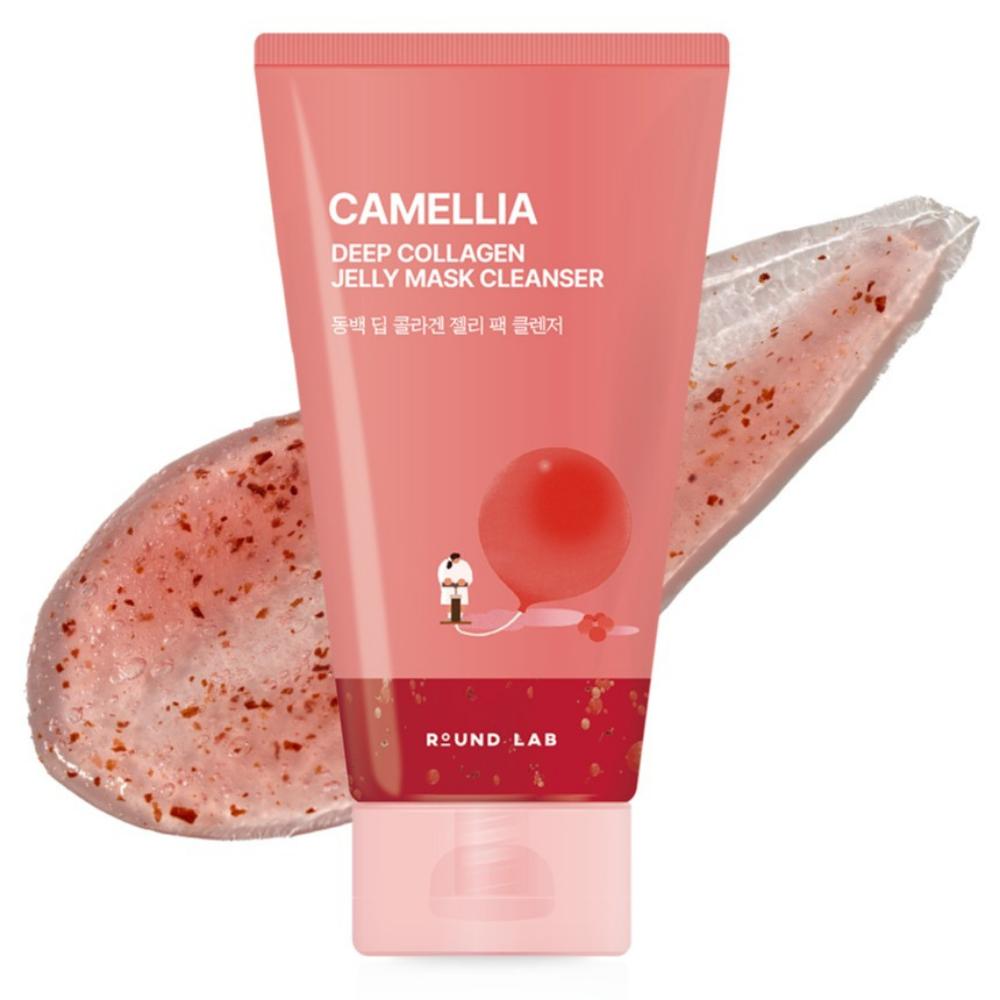 

[Round Lab] Camellia Deep Collagen Jelly Mask Cleanser - Multi-Collagen & Jeju Camellia Petal Scrub for Firming & Smooth Skin, 150ml 150ml x 1EA