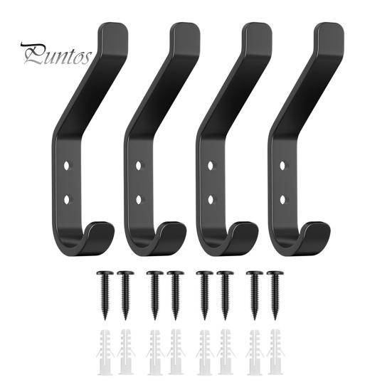 

Настенный крючок для вешалки для шляп Прочная несущая способность Устойчива к ржавчине Простая установка Дугообразный дизайн Универсальное использование Крючок для одежды 4pcs