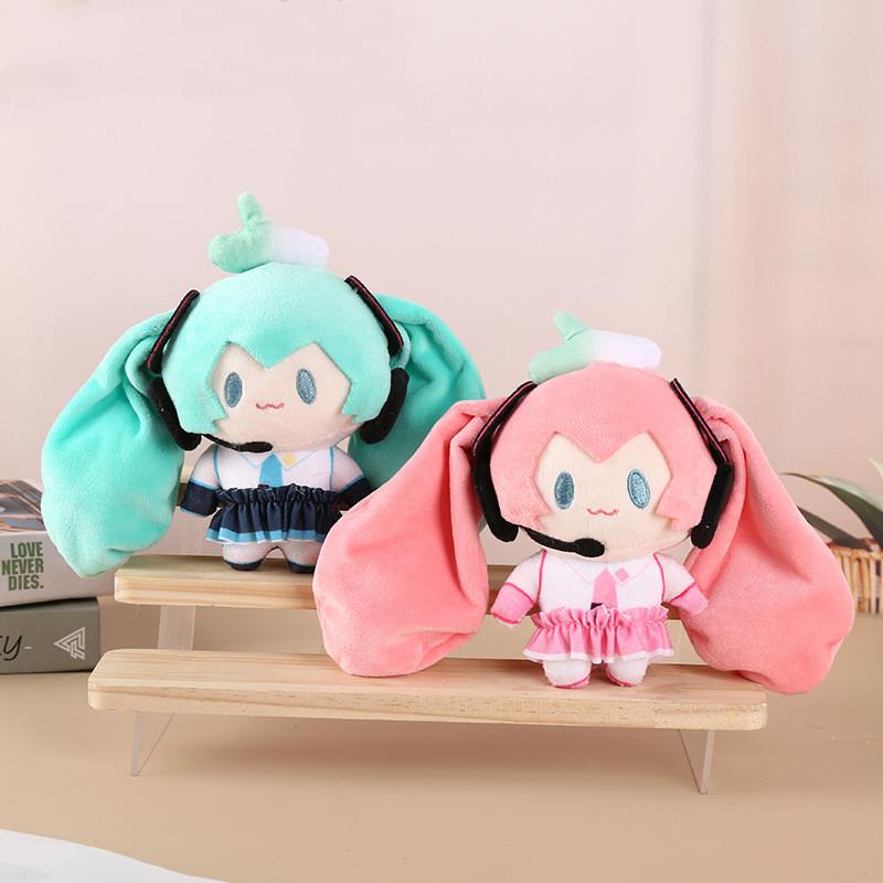 Kawaii Girls Plush Pendant Keychains Green Pink Women Child Backpack Bag Hanging Doll Pendant Gift