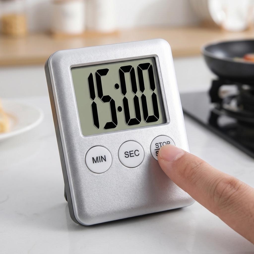 Digital Kitchen Timer, Countdown Timer for Cooking and Baking, Easy To Set