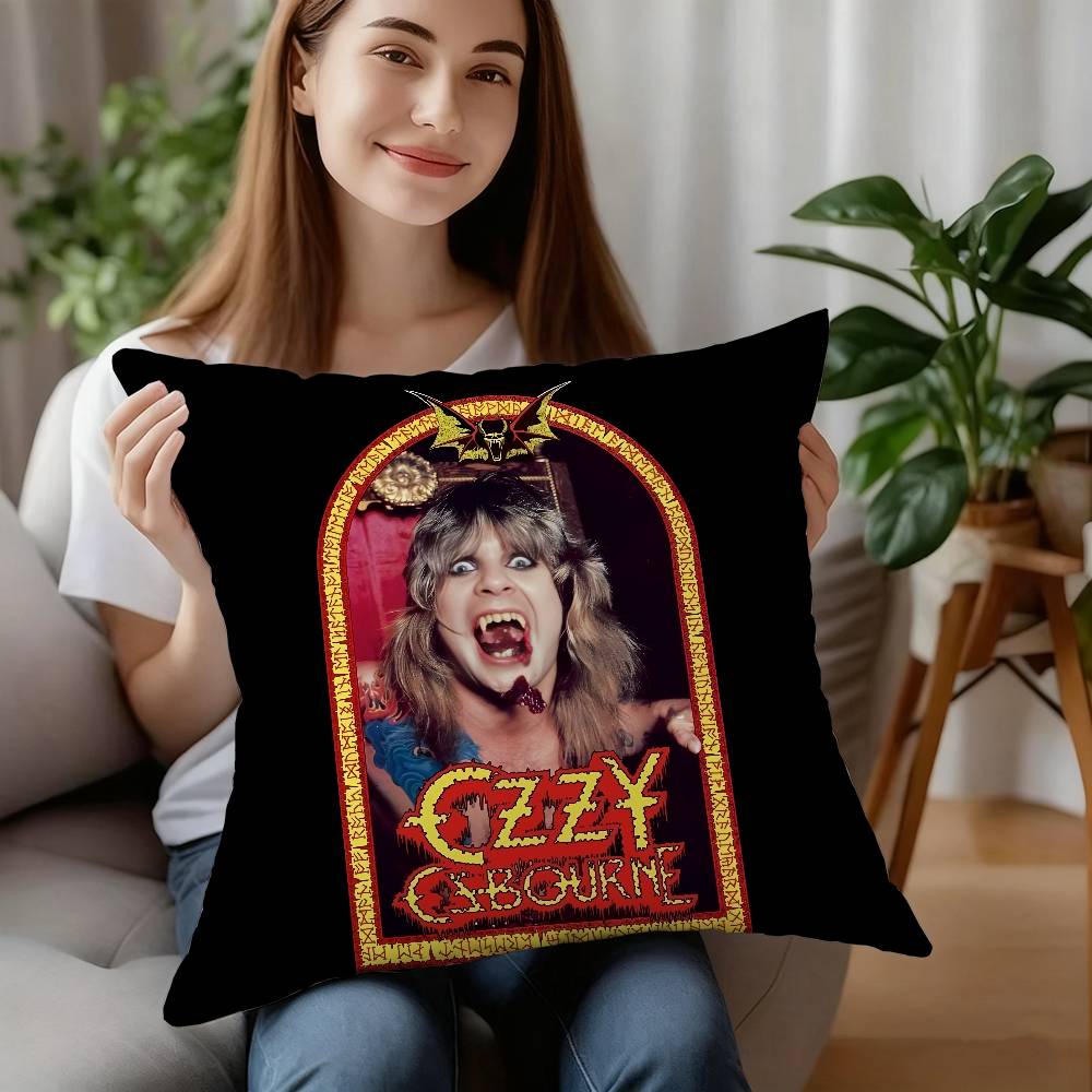 Singer-O-Ozzy Osbournes Pillow Case Plush Fabric Soft Pillowcase Double Sided Print Cushion Cover Household Gifts
