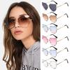 New Frameless Sunglasses Fashion Cat Eye Lentes De Sol Mujer Street Photography Trendy Accessories