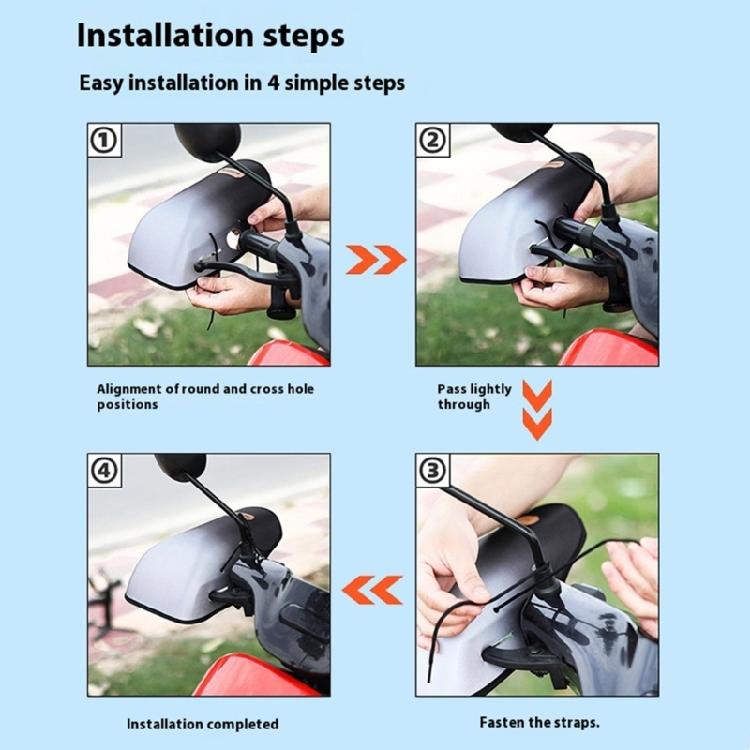 Motorradlenker-Muffs Atmungsaktive Handschützer Sonnenschutz Handschuhe Winddichte Motorradlenkerabdeckung Langlebig