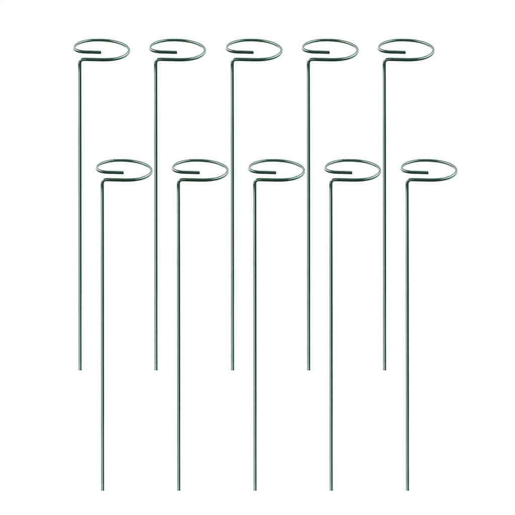 Plant Support Metal Ring Support Poles Tomato Trellis Climbing Plant Holder For Flower Tomato Vegetable Peony Orchid Outdoor