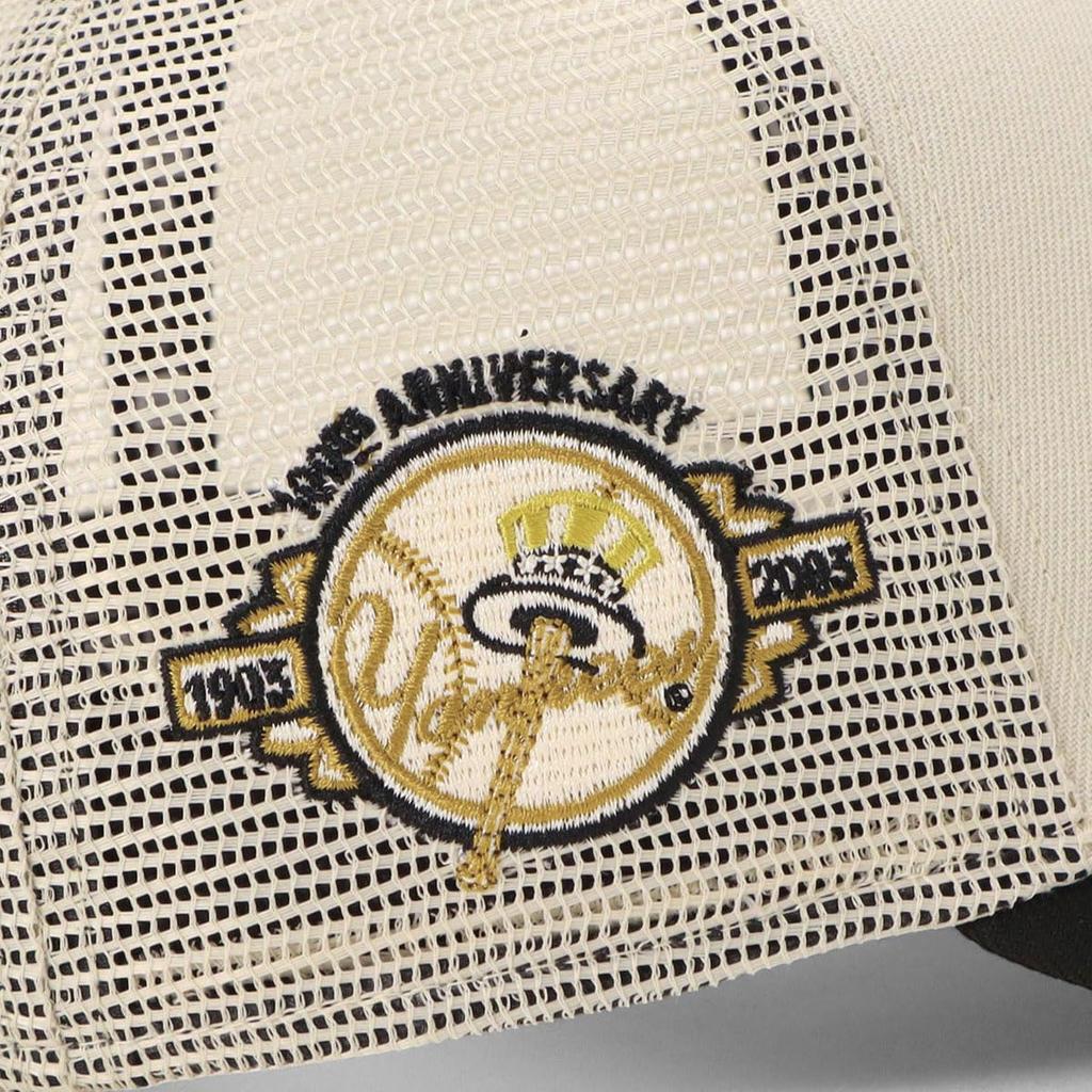 New Era 9FORTY AFrame Trucker Mesh Cap 15171229 NER35C4666 NY White New Era Mesh Cap 9FORTYAFRAME MLB ONSPOTZ Special Edition SIDE PATCH 2Tone UNDER