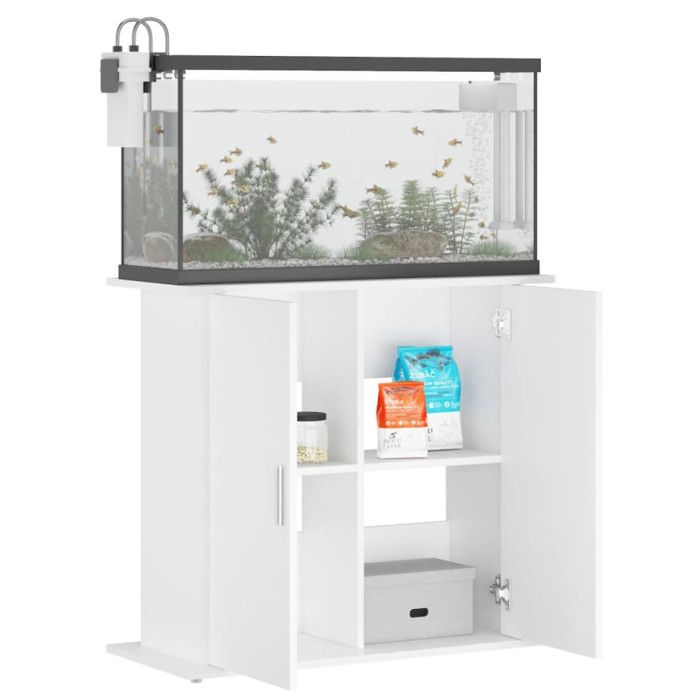 VidaXL Support pour Aquarium, Armoire pour Aquarium avec 4 Compartiments, Meuble de Base pour Aquarium avec Rangement 833599