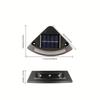 4pcs Solar Step Lights Outdoor Garden Courtyard Decor Warm/ White LED Pathway Lighting Sun Lamp for Walkways Staircases Garden