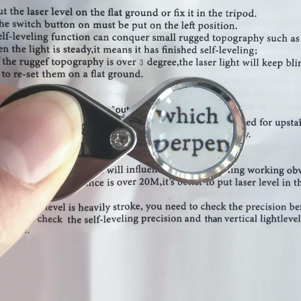 10X Pocket Loupe Magnifier Foldable Reading Magnifiers Gifts Diamond Jewelers Eye Glass Tool