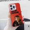 Avril Lavigne Pink Translucent Mobile Phone Case for iPhone 17 16 15 14 13 12 11 X XR XS Air Pro Max Plus Colorful Cover