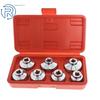 7 Pieces 3/8" Paper Cartridge Housing Oil Filter Cap Wrench Socket Set Tool Kit