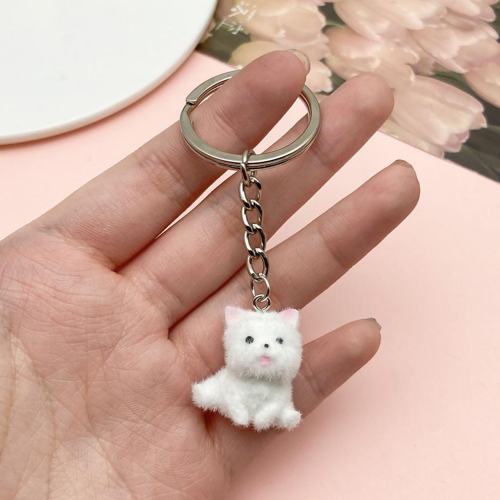 Mix 2/5Pcs Resin Flocking Animal Puppy Pendant Accessories, Diy Necklaces, Earrings, Keychains, Jewelry Making Fashion Accessori