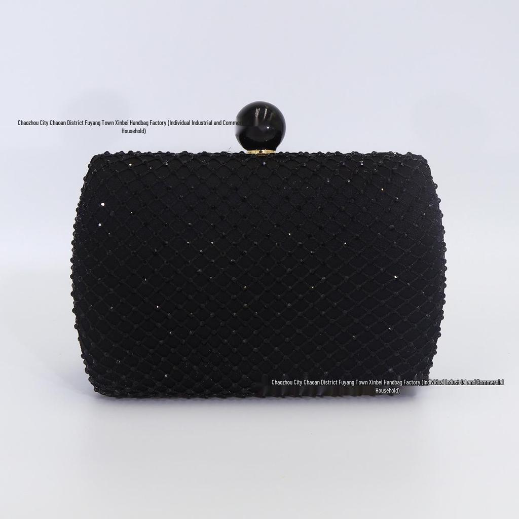 Kvinnors flerfärgade strass-clutch: Elegant Kvällsväska för Cheongsam och Klänning