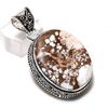 Natural Wild Horse Gemstone 925 Sterling Silver Jewelry Pendant 1.97" ETC-14402