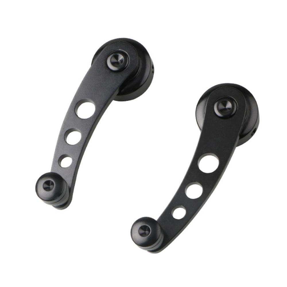 1 pair Car Window Winder Handle Black Aluminum Alloy Manual Elevator Handles For VW Beetle 1968-1979 Heavy Duty Window Cranks
