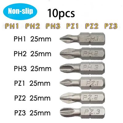 Brand New PH Hex Shank 10 Pcs Electric Screwdriver