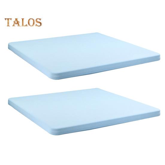 2 Pcs Stretchy Fitted Table Cover 34x34 Inch Square Tablecloth with Elastic Edge Solid Color Table Cloth for Kitchen Dining Picnic Patio Outdoor