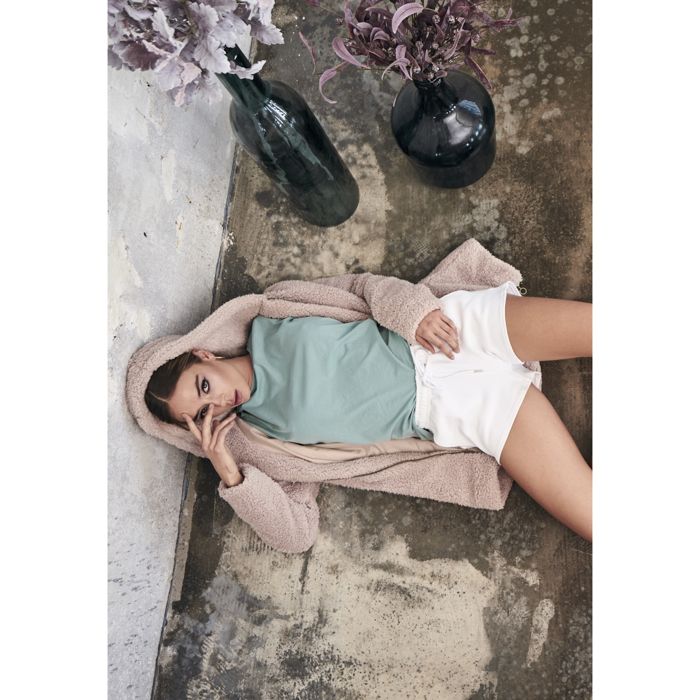 T-shirt femme - Urban Classic - Extended - Bleu délavé - Manches longues - 100% coton