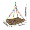 Hammock Parrot Swing Straw Rope Bird Perch Cage Hanging Toy for Parrot Lounger Chewable Accessories