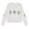 Xiangying Women's Sequin Embroidered Knit Sweater