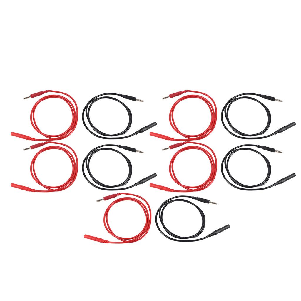 5Set Banana Plug Test Electrical Tests Wire for Auto Parts 30VAC‑60VDC Maximum 19A 4mm