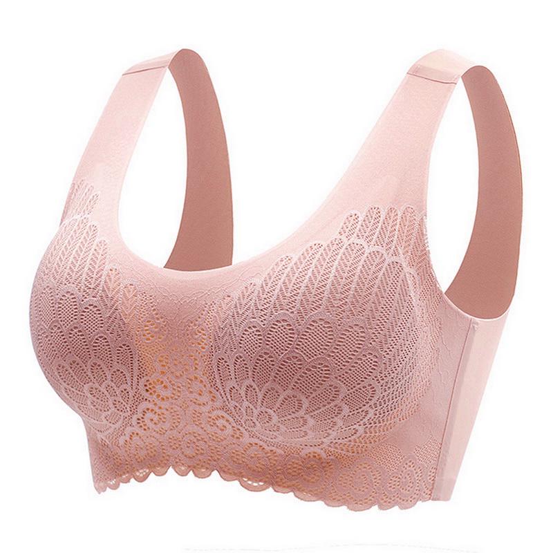 Backless Bras Women Solid Color Bra Lace Tube Top Sexy No Steel Ring Sports Bra Women Underwear