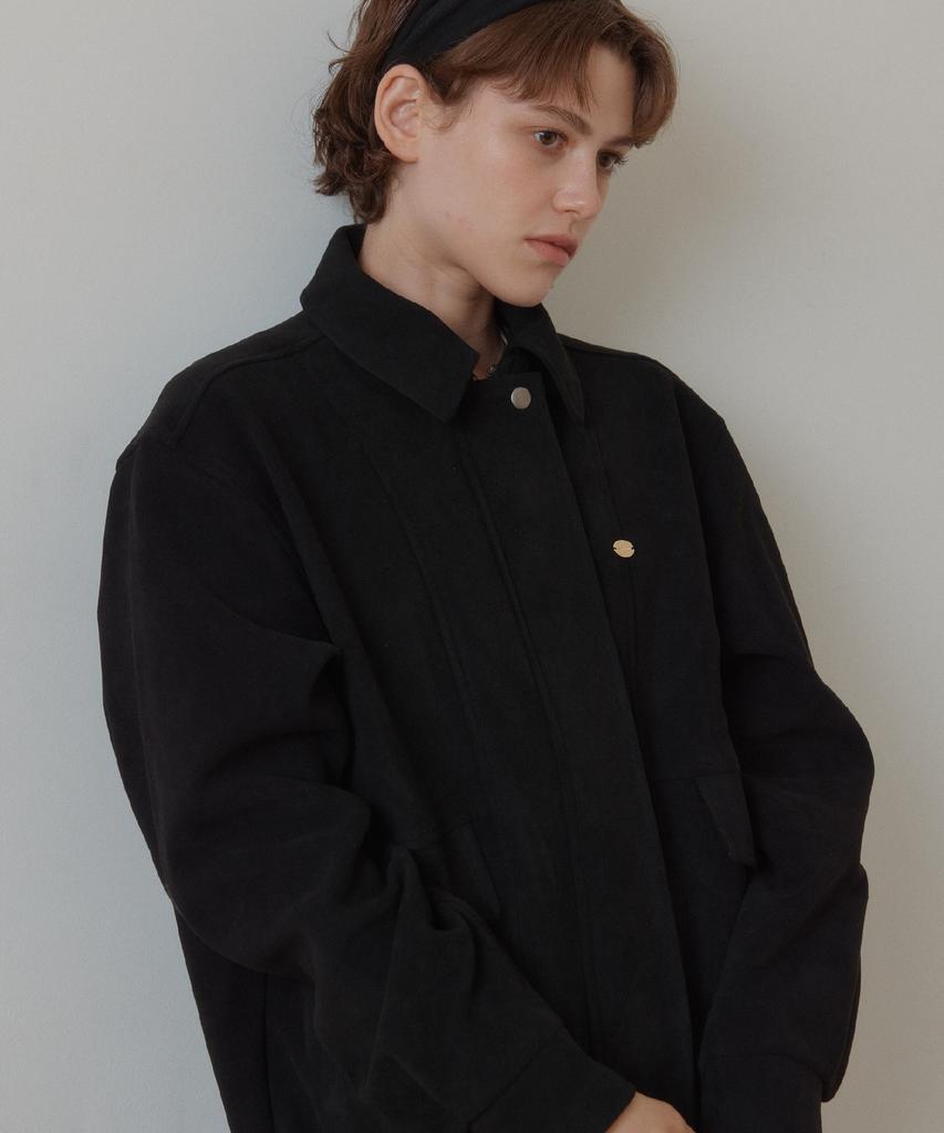 ANOETIC Anc Suede Blouson Jacket_Black