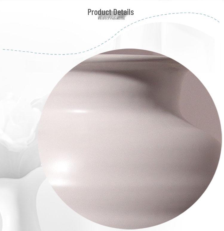Pure White Decorative Vase for Living Room or Entryway - Perfect for Tabletop Flower Arrangements