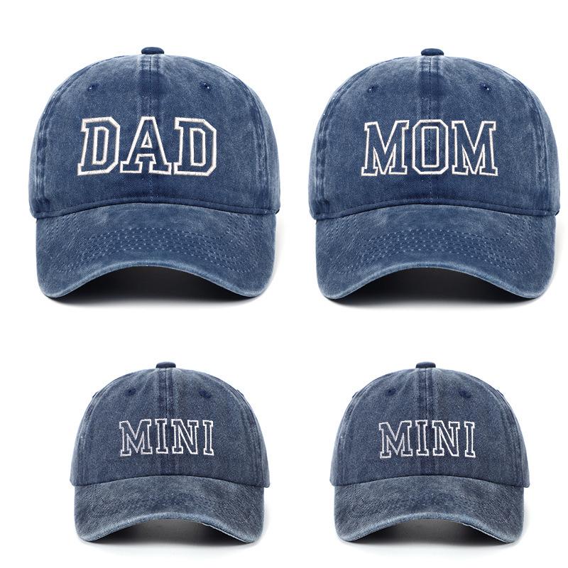 Cross-Border Embroidery Parent-Child Baseball Cap with Sun Protection