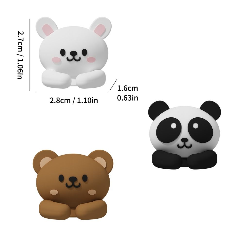 Cute Animal Design Cable Clip Self-Adhesive Cord Winder Clip Strong Adhesive Cable Holder  USB