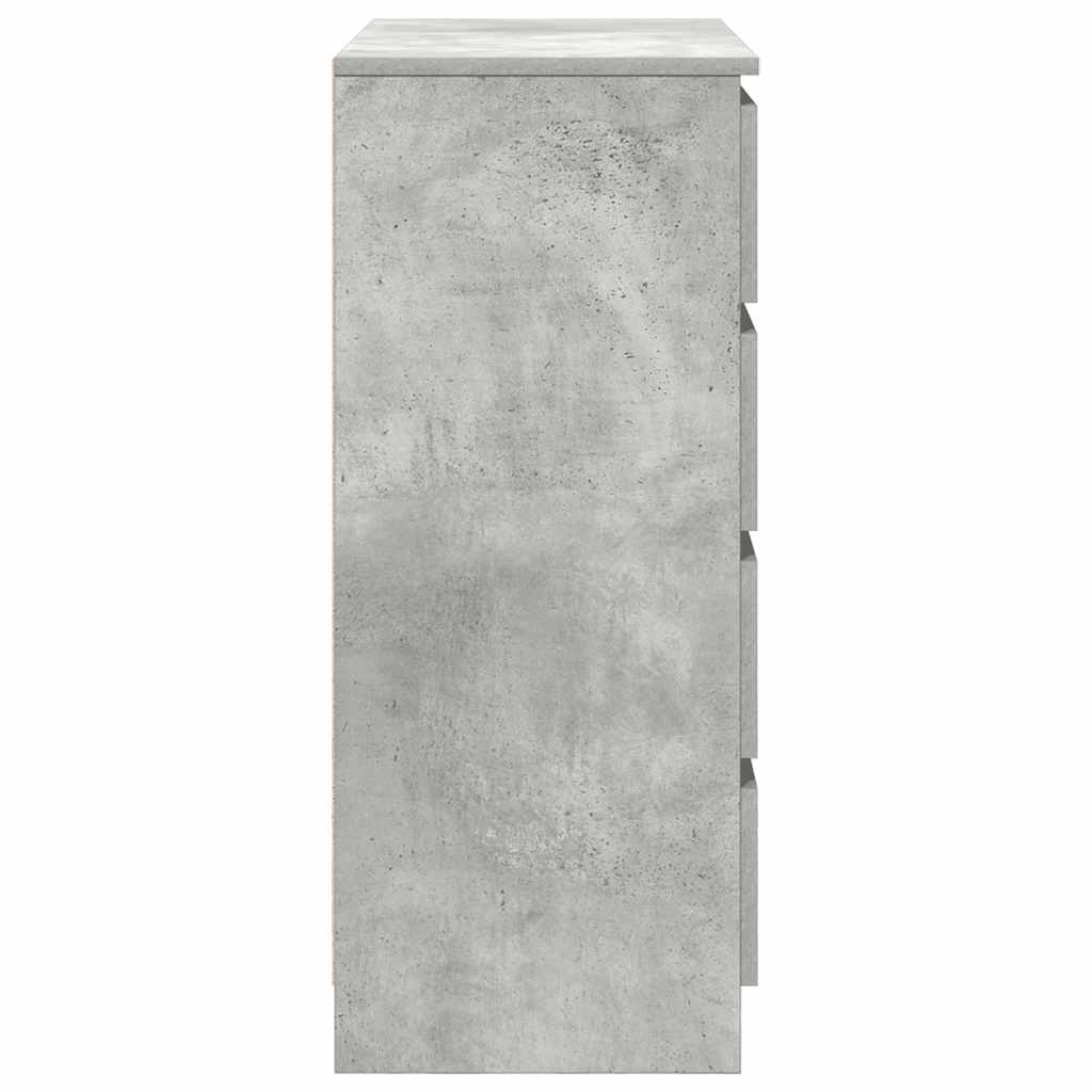 Sideboard with Drawers Concrete Grey 71 x 35 x 84 cm Engineered Wood